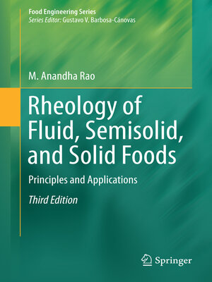 cover image of Rheology of Fluid, Semisolid, and Solid Foods